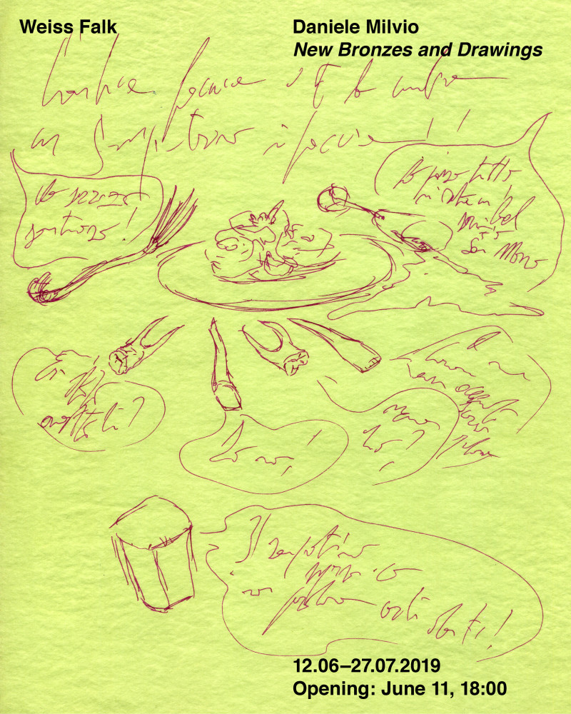 Daniele Milvio, New Bronzes and Drawings, 2019